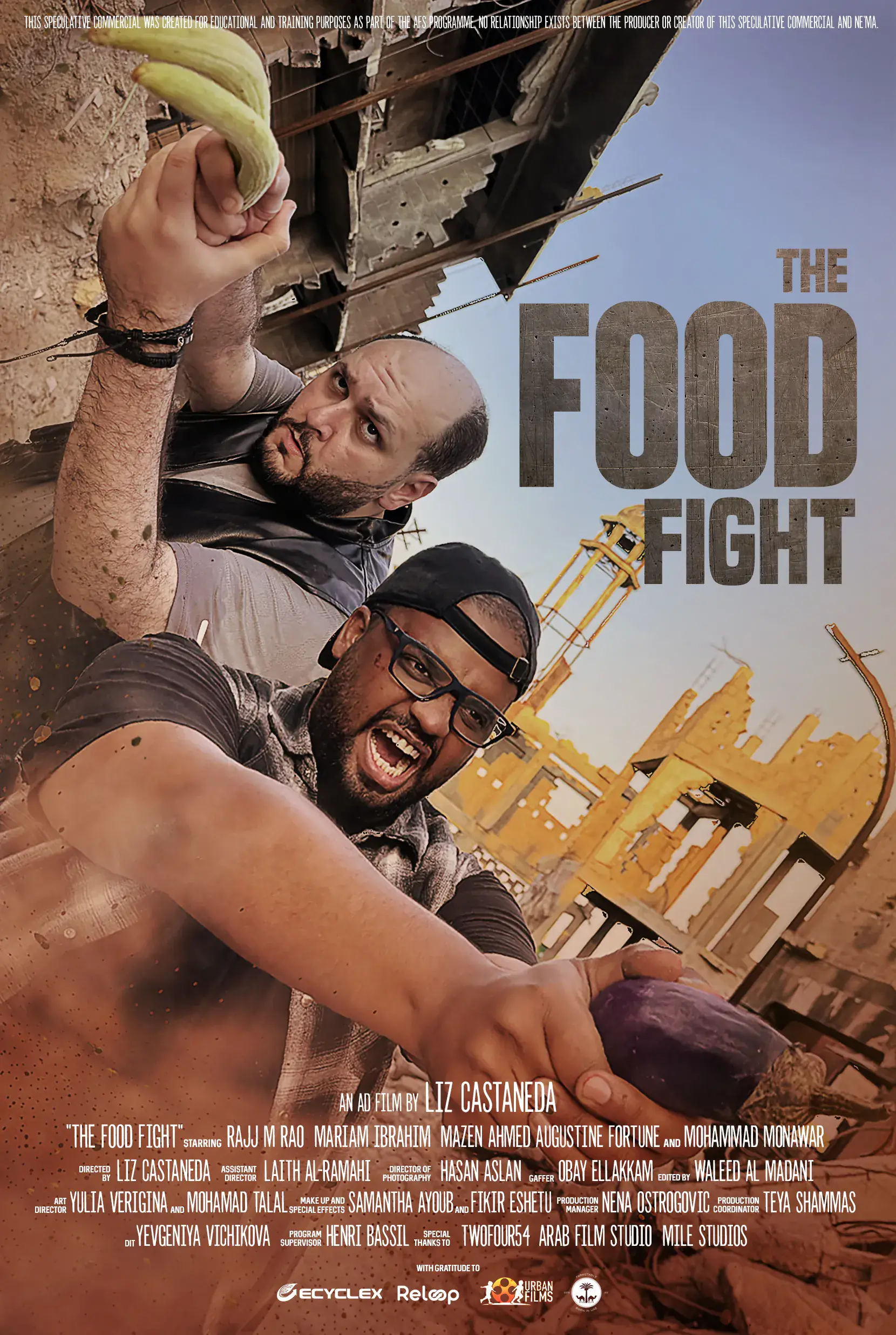 The Food Fight for Arab Film Studio / Creative Media Authority